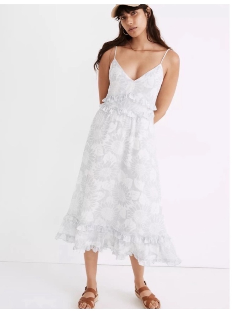Madewell Ruffle Cami Dress - NWT
